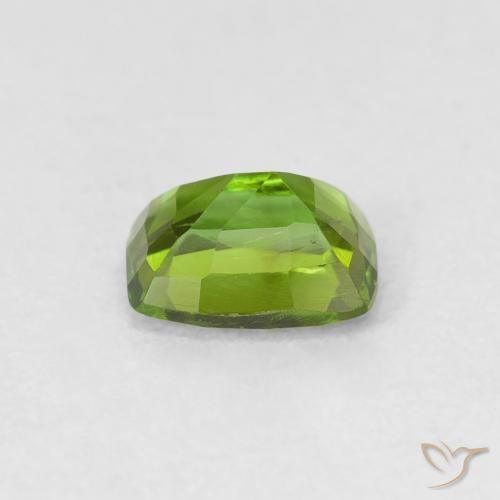Turmalina Verde médio Natural 0.74ct, Almofada, VVS-VS