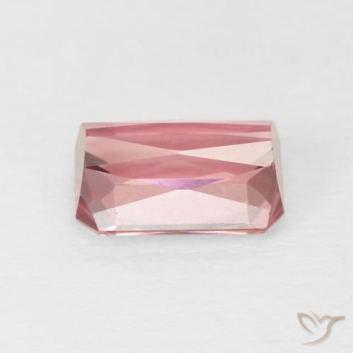 Turmalina Rosa choque claro Natural 1.61ct, Corte Octógono / Esmeralda, VVS-VS