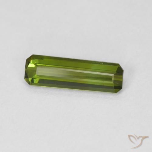 Turmalina Verde médio Natural 0.87ct, Corte Octógono / Esmeralda, VVS