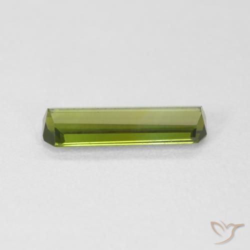 Turmalina Verde médio Natural 0.87ct, Corte Octógono / Esmeralda, VVS