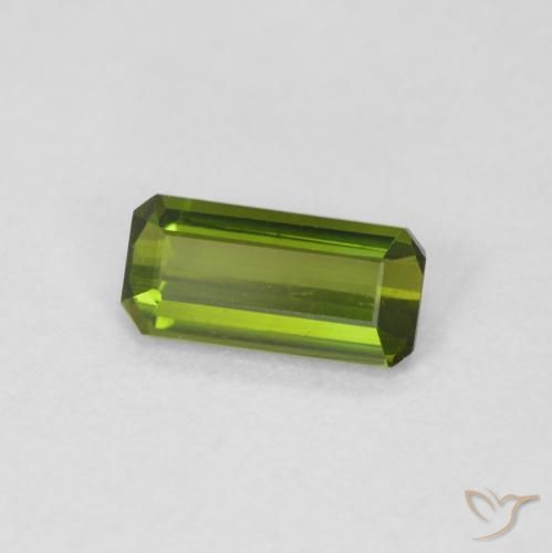 Turmalina Verde médio Natural 0.59ct, Corte Octógono / Esmeralda, VVS