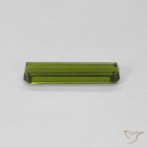 Turmalina Verde Terroso Natural 0.82ct, Corte Octógono / Esmeralda, VVS