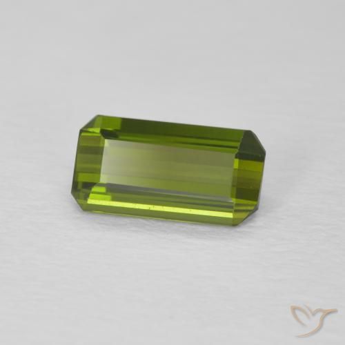 Turmalina Verde médio Natural 0.94ct, Corte Octógono / Esmeralda, VVS