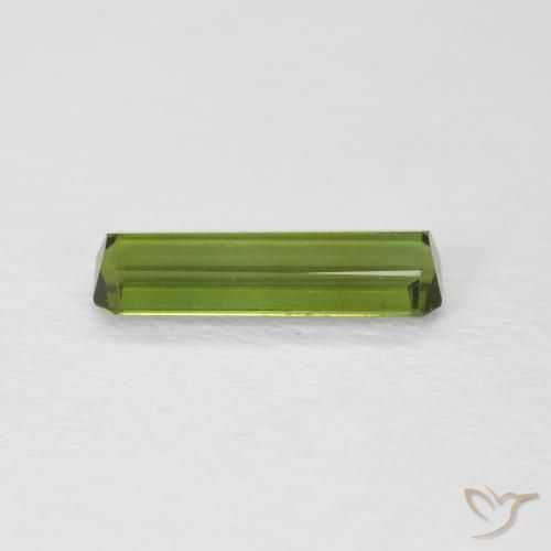 Turmalina verde escuro Natural 0.82ct, Corte Octógono / Esmeralda, VVS