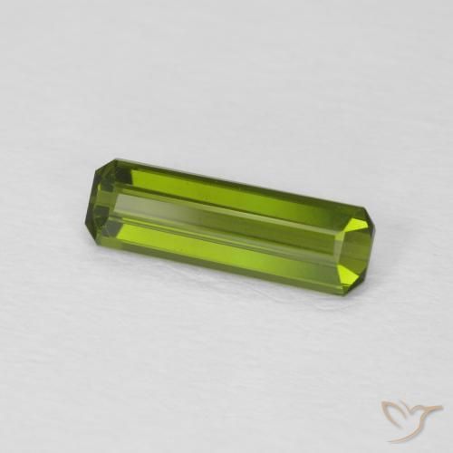 Turmalina Verde floresta Natural 0.85ct, Corte Octógono / Esmeralda, VVS