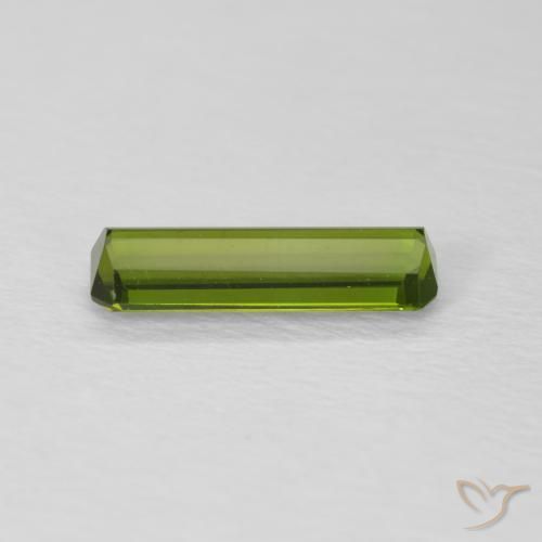 Turmalina Verde floresta Natural 0.85ct, Corte Octógono / Esmeralda, VVS