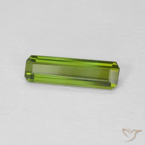 Turmalina Verde Terroso Natural 1.01ct, Corte Octógono / Esmeralda, VVS
