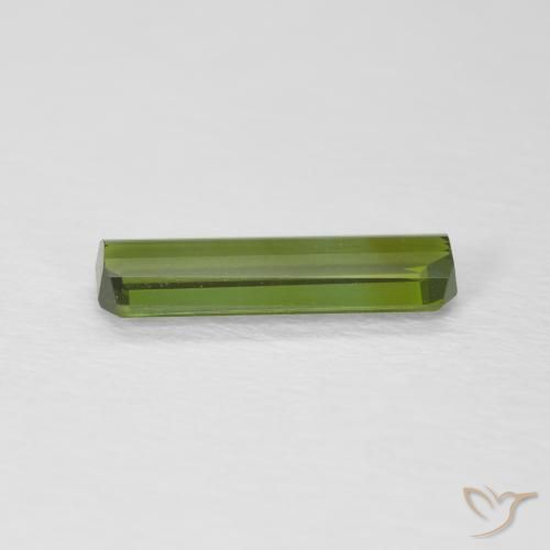 Turmalina Verde Terroso Natural 1.01ct, Corte Octógono / Esmeralda, VVS