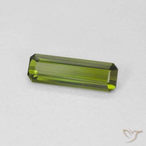 Turmalina Verde médio Natural 0.85ct, Corte Octógono / Esmeralda, VVS