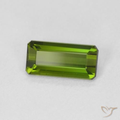 Turmalina Verde floresta Natural 1.07ct, Corte Octógono / Esmeralda, VVS