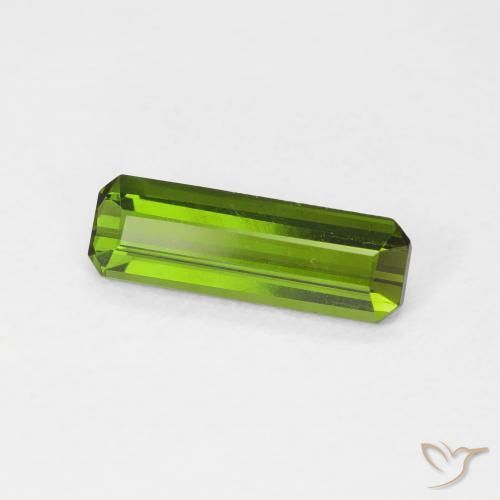Turmalina verde escuro Natural 1.00ct, Corte Octógono / Esmeralda, VS
