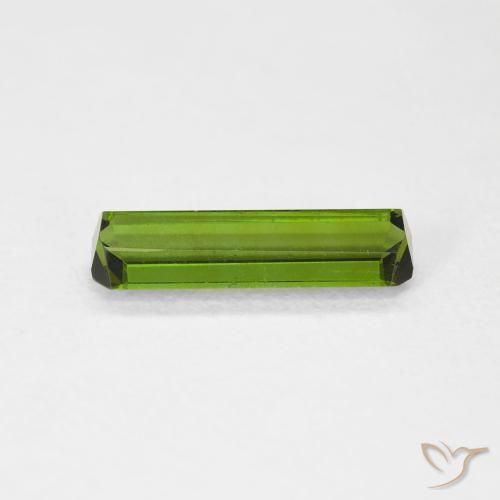 Turmalina verde escuro Natural 1.00ct, Corte Octógono / Esmeralda, VS