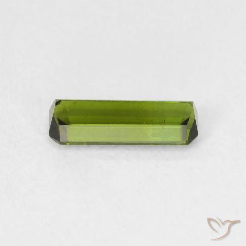 Turmalina verde escuro Natural 0.69ct, Corte Octógono / Esmeralda, VS