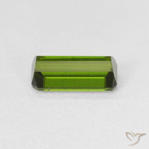 Turmalina verde escuro Natural 1.00ct, Corte Octógono / Esmeralda, VVS-VS