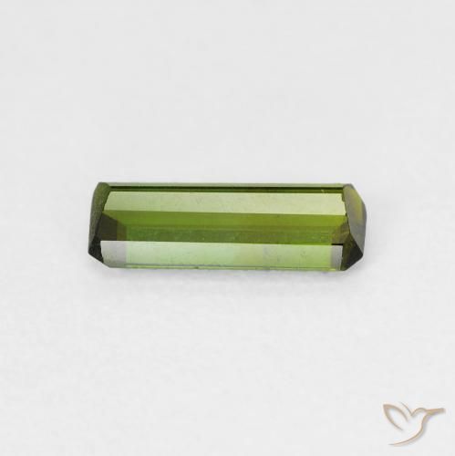 Turmalina verde escuro Natural 0.72ct, Corte Octógono / Esmeralda, VS