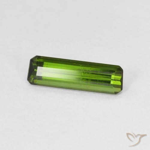 Turmalina verde escuro Natural 0.92ct, Corte Octógono / Esmeralda, VS
