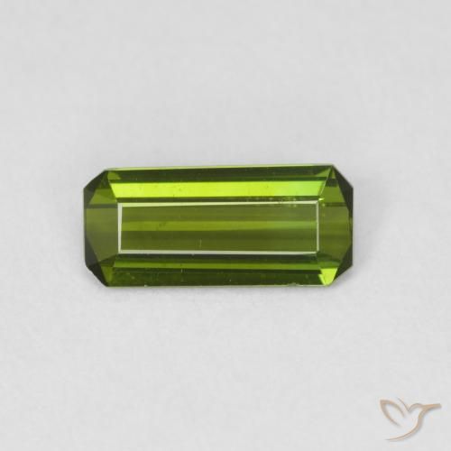 0.78ct Natural Verde floresta Turmalina, Corte Esmeralda, VVS-VS