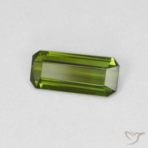 Turmalina Verde floresta Natural 0.78ct, Corte Octógono / Esmeralda, VVS-VS