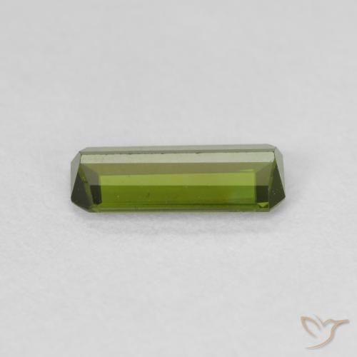 Turmalina Verde floresta Natural 0.78ct, Corte Octógono / Esmeralda, VVS-VS