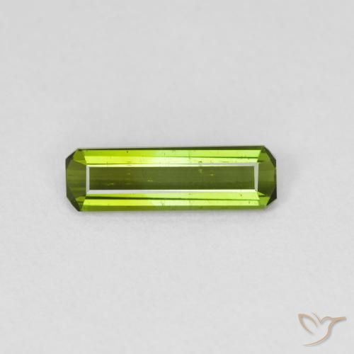 0.83ct Natural Verde floresta Turmalina, Corte Esmeralda, VVS-VS