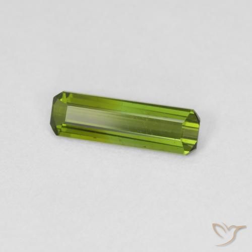 Turmalina Verde floresta Natural 0.83ct, Corte Octógono / Esmeralda, VVS-VS