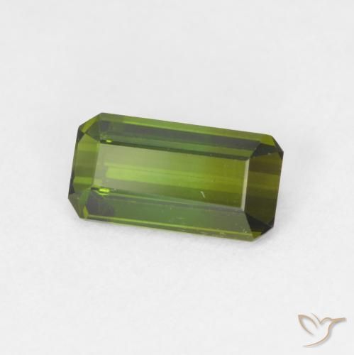 Turmalina Verde floresta Natural 1.03ct, Corte Octógono / Esmeralda, VVS