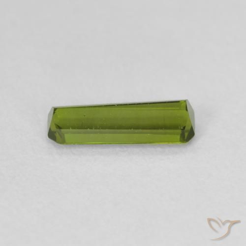 Turmalina verde quente Natural 0.61ct, Corte Octógono / Esmeralda, VVS-VS