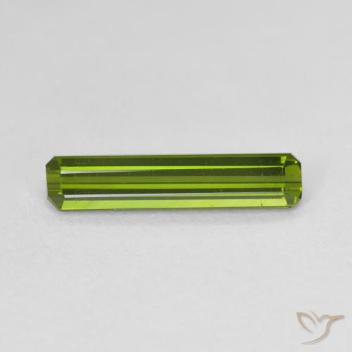1.36ct Natural Verde médio Turmalina, Corte Esmeralda, VVS-VS