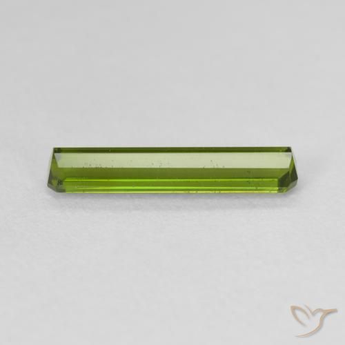 Turmalina Verde médio Natural 1.36ct, Corte Octógono / Esmeralda, VVS-VS