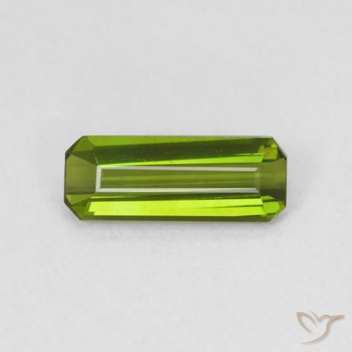 0.83ct Natural Verde floresta Turmalina, Corte Esmeralda, VVS-VS