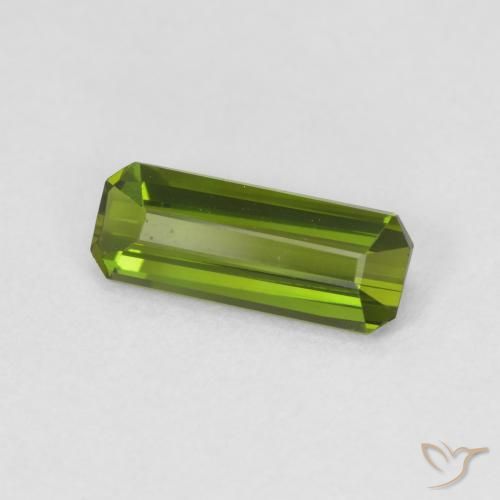 Turmalina Verde floresta Natural 0.83ct, Corte Octógono / Esmeralda, VVS-VS