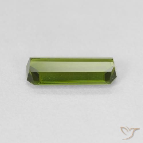Turmalina Verde floresta Natural 0.83ct, Corte Octógono / Esmeralda, VVS-VS