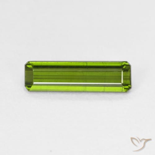 1.33ct Natural Verde floresta Turmalina, Corte Esmeralda, VVS-VS