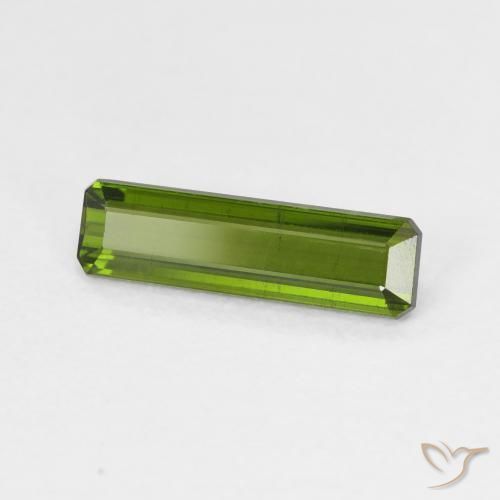 Turmalina Verde floresta Natural 1.33ct, Corte Octógono / Esmeralda, VVS-VS