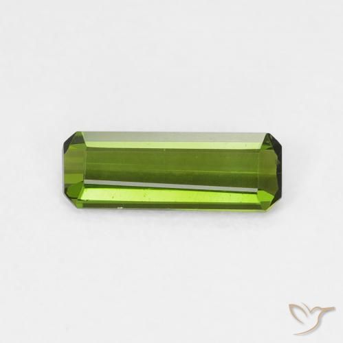 0.67ct Natural Verde floresta Turmalina, Corte Esmeralda, VVS