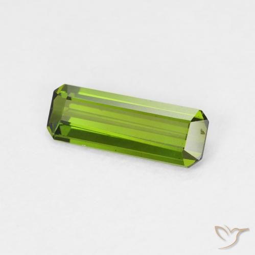 Turmalina Verde floresta Natural 0.67ct, Corte Octógono / Esmeralda, VVS