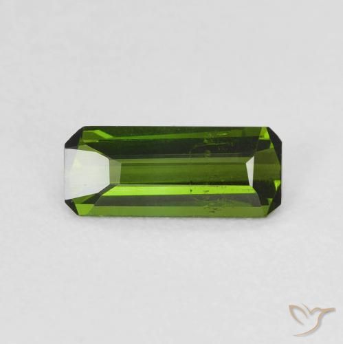 Turmalina Verde médio Natural 0.69ct, Corte Octógono / Esmeralda, VS