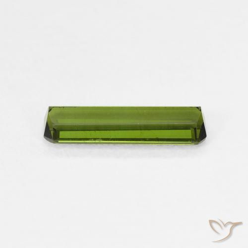 Turmalina verde escuro Natural 0.74ct, Corte Octógono / Esmeralda, VVS-VS