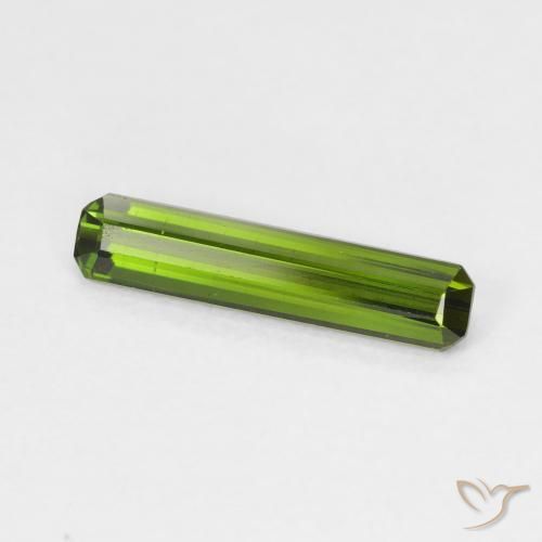 Turmalina verde escuro Natural 1.06ct, Corte Octógono / Esmeralda, VVS-VS