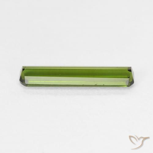Turmalina verde escuro Natural 1.06ct, Corte Octógono / Esmeralda, VVS-VS