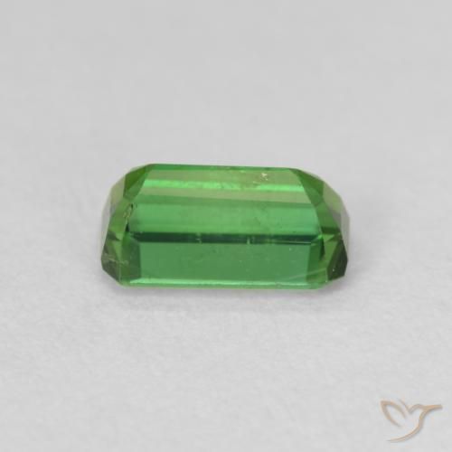 Turmalina Verde acastanhado Natural 0.78ct, Corte Octógono / Esmeralda, VS