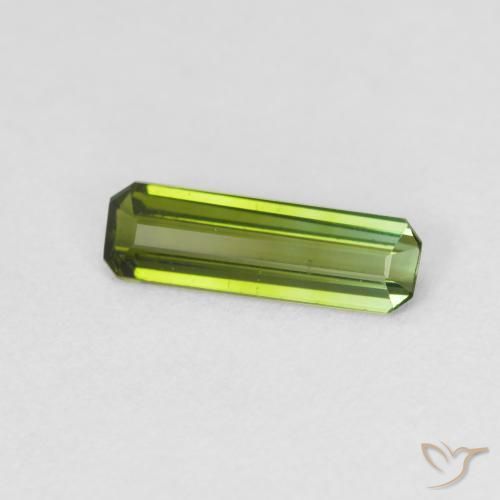Turmalina Verde médio Natural 0.69ct, Corte Octógono / Esmeralda, VS