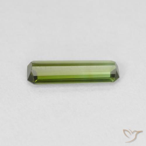 Turmalina Verde médio Natural 0.69ct, Corte Octógono / Esmeralda, VS