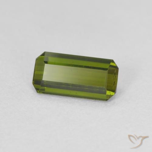 Turmalina Verde floresta Natural 0.84ct, Corte Octógono / Esmeralda, VS