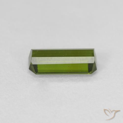 Turmalina Verde floresta Natural 0.84ct, Corte Octógono / Esmeralda, VS