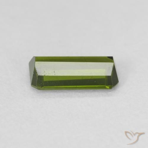 Turmalina Verde floresta Natural 0.72ct, Corte Octógono / Esmeralda, VS