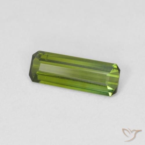 Turmalina verde quente Natural 0.83ct, Corte Octógono / Esmeralda, VS