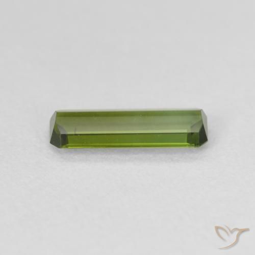 Turmalina verde quente Natural 0.83ct, Corte Octógono / Esmeralda, VS