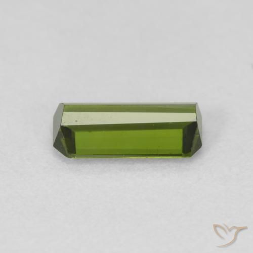 Turmalina verde quente Natural 0.65ct, Corte Octógono / Esmeralda, VS