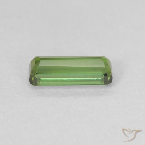 Turmalina verde escuro Natural 0.83ct, Corte Octógono / Esmeralda, VS